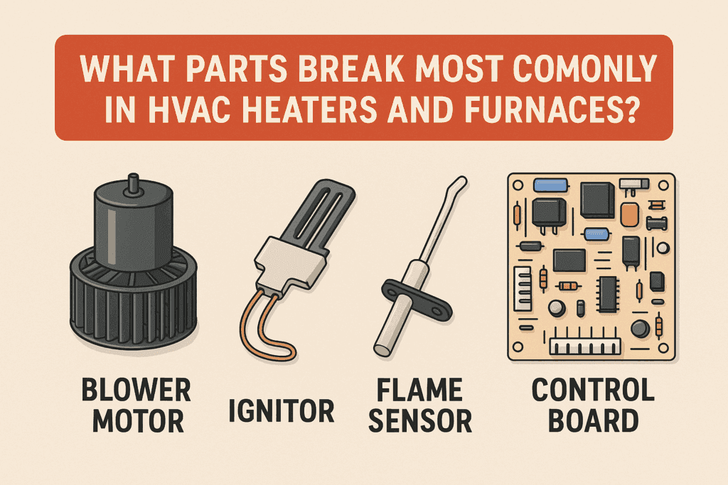 What Parts Break Most Commonly in HVAC Heaters and Furnaces