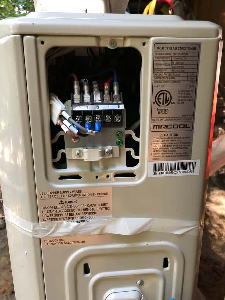 Installing MRCOOL DIY mini split air conditioner unit efficiently.
