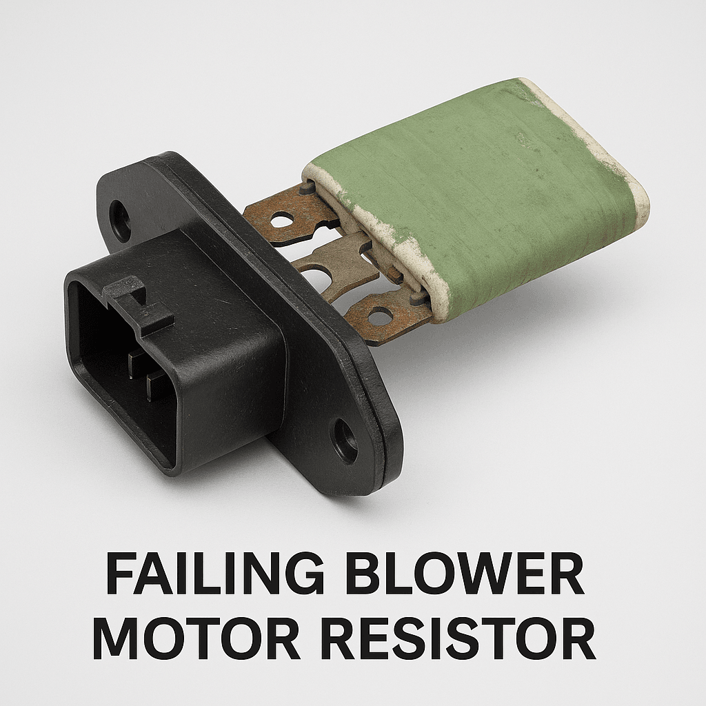 Síntomas que indican una falla en la resistencia del motor del soplador 1 Failing Blower Motor Resistor