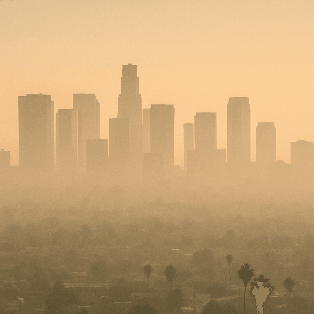 Choosing the Right Air Purifier for Your Home In Los Angeles 1 Los Angeles skyline with smog
