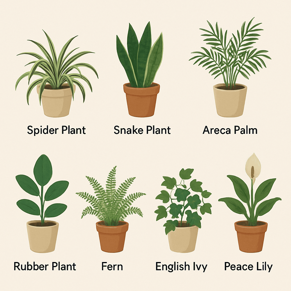 Benefits of Air Purifying Plants Indoors In Hollywood 2 Different types of air purifying plants