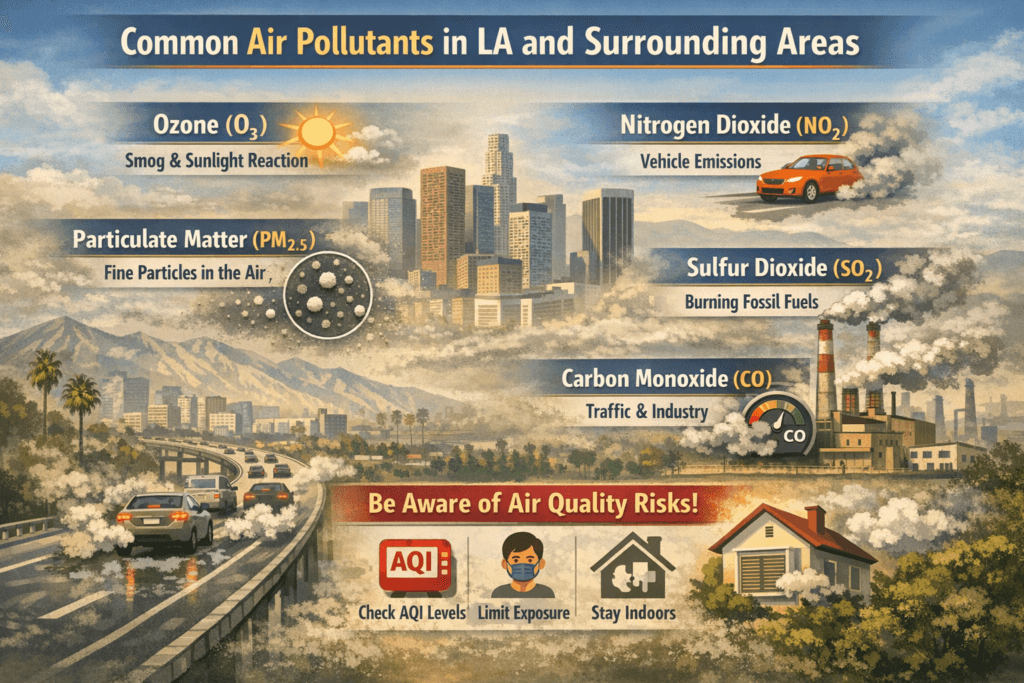 Common Air Pollutants in LA and Surrounding Areas