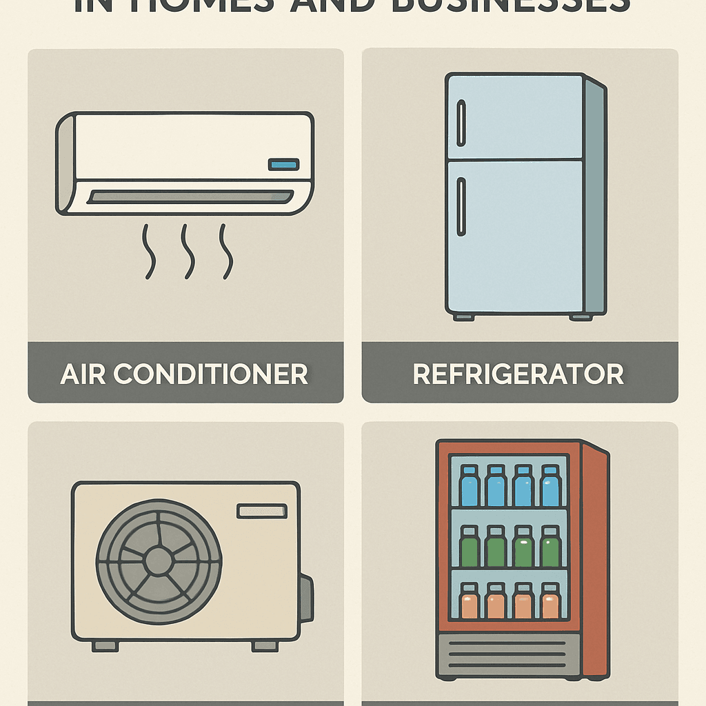 Various applications of Freon in homes and businesses