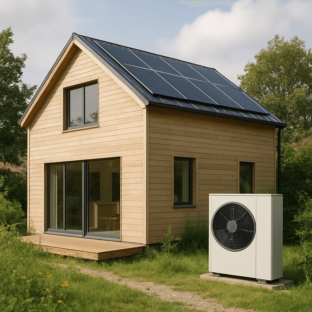 How Heat Pumps Improve Home Efficiency 2 Eco-friendly home with a heat pump system