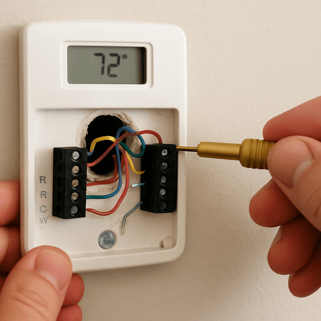 Troubleshooting No Power to Thermostat Issues 2 Thermostat wiring inspection