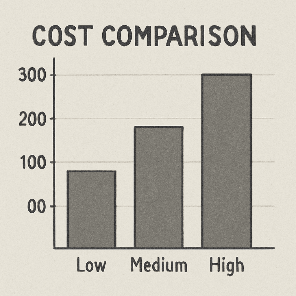 cost comparison chart