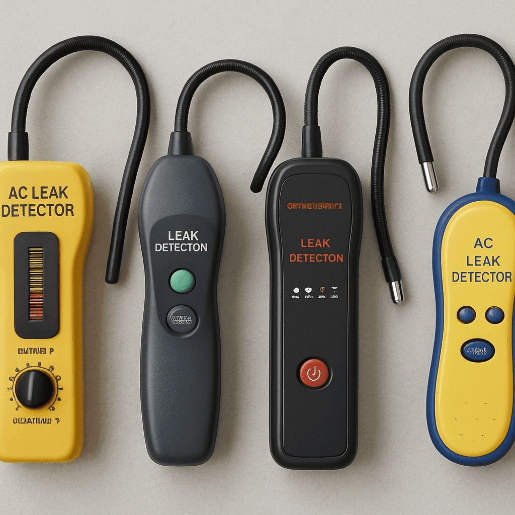 Various types of AC leak detectors