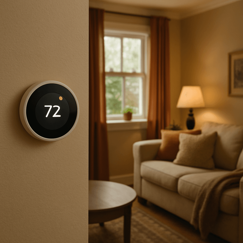 Recommended Thermostat Settings for Winter HVAC Perspective 3 Thermostat setting in a cozy living room
