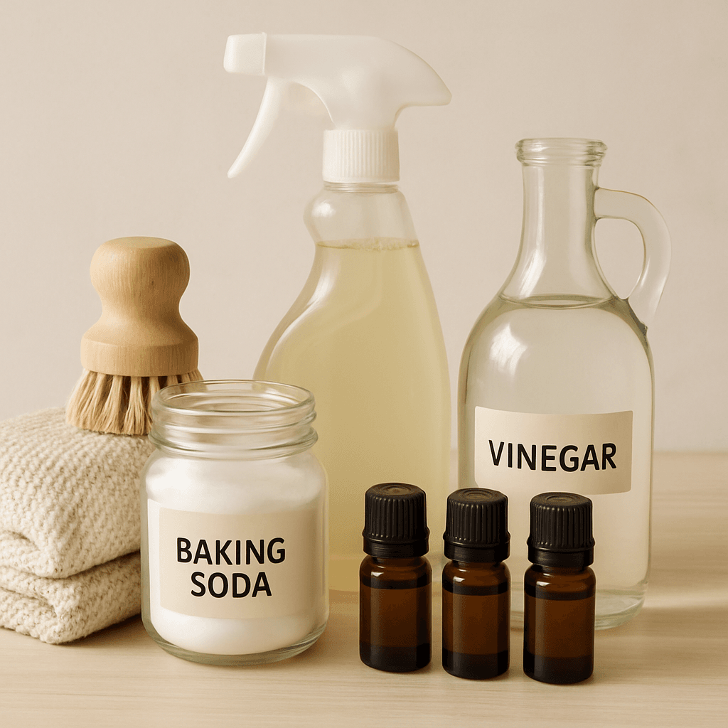 Essential oils and cleaning supplies